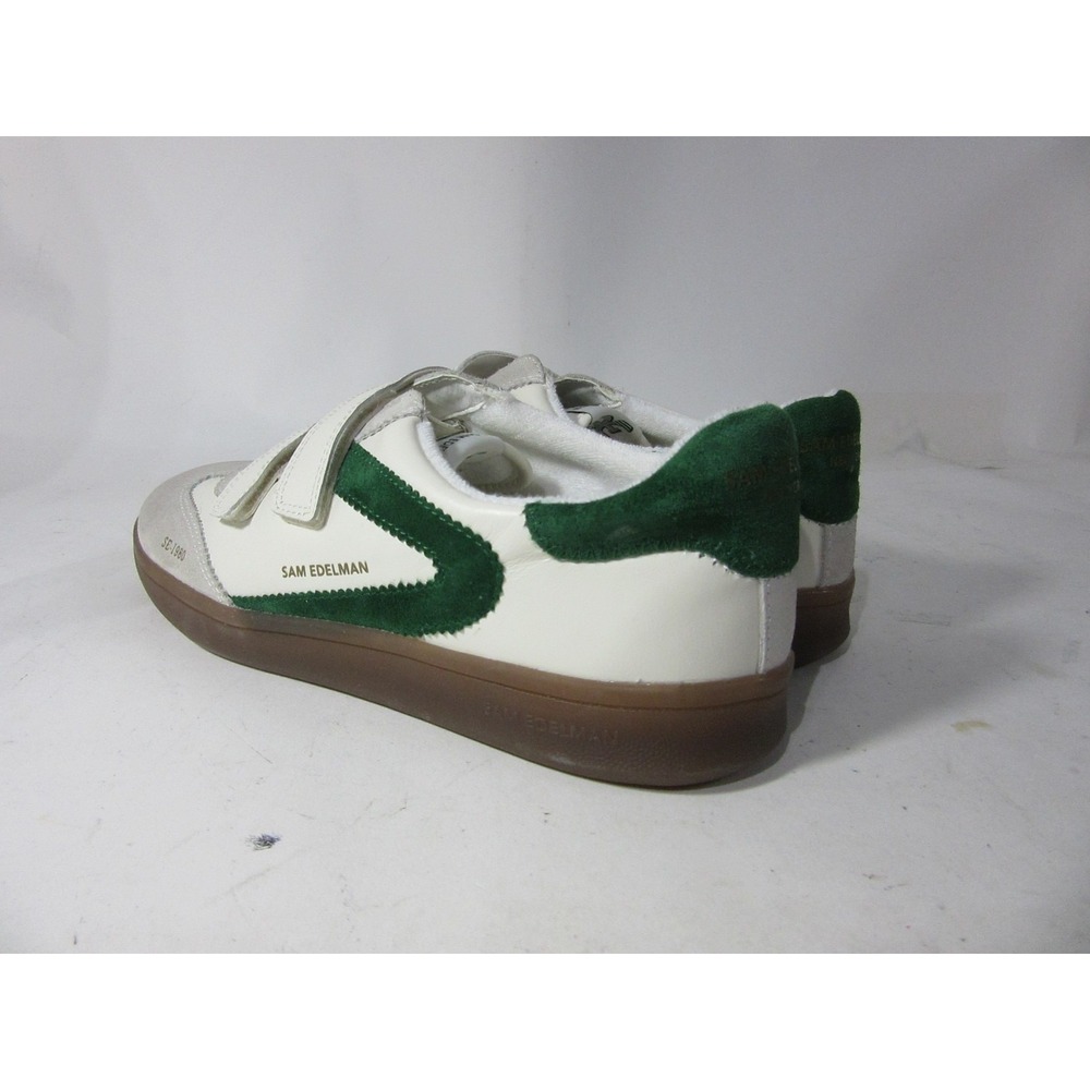 Sam Edelman Shoes Womens US 8.5 M White Green Talia Adjustable Strap Sneakers - Picture 3 of 11